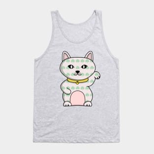 Lucky Cat Full of Clovers Tank Top